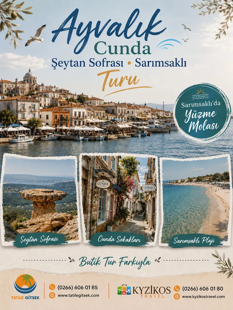 Ayvalık Cunda Şeytan Sofrası • Sarımsaklı Turu